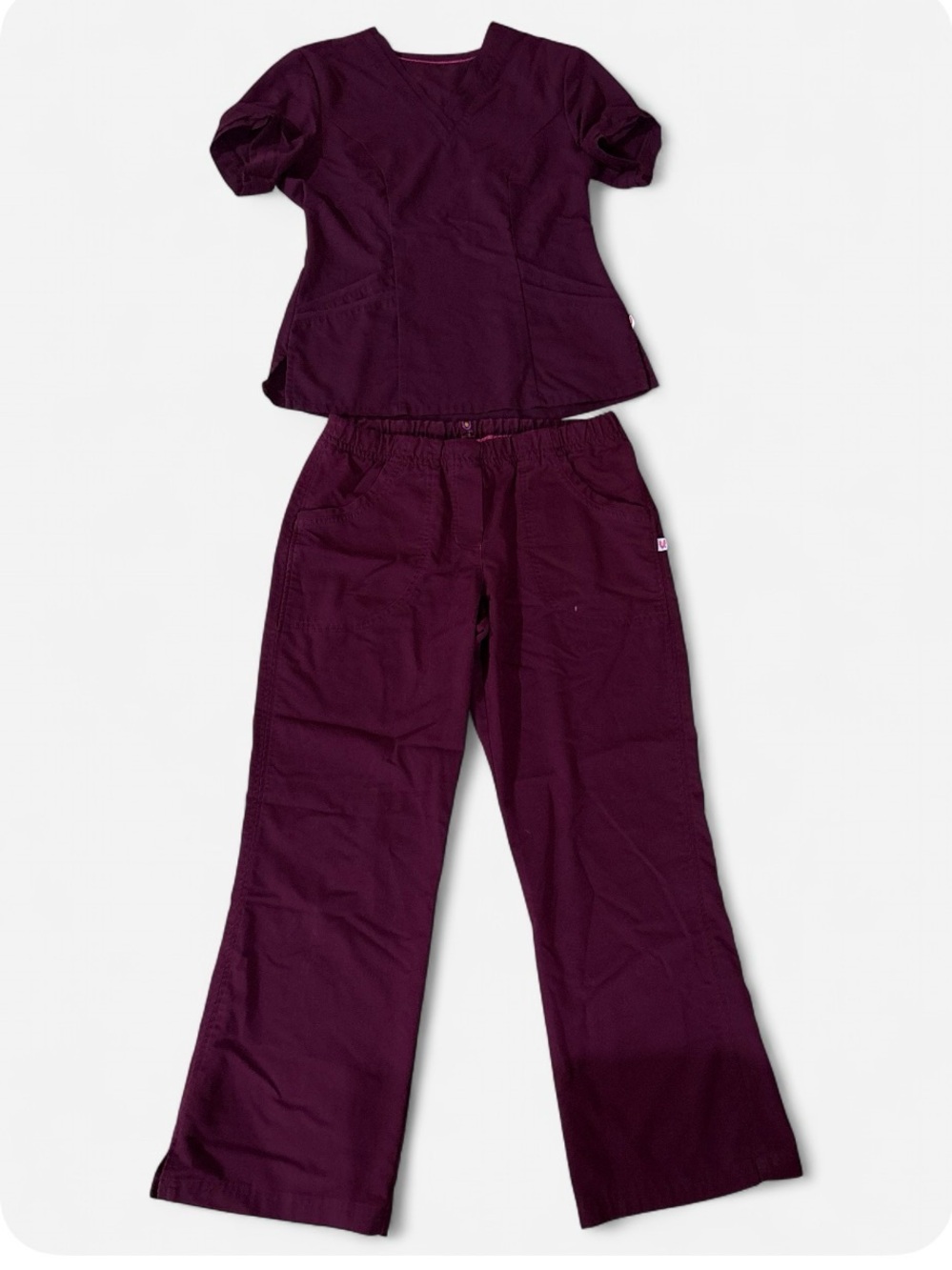 Women Scrub Set. Burgundy Color. Brand: URBANE PSM